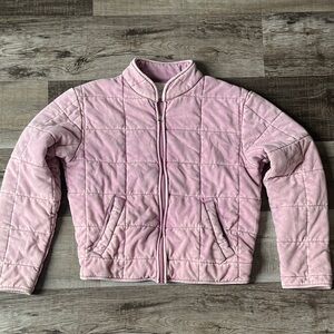 Panache Pink Quilted Bomber Jacket